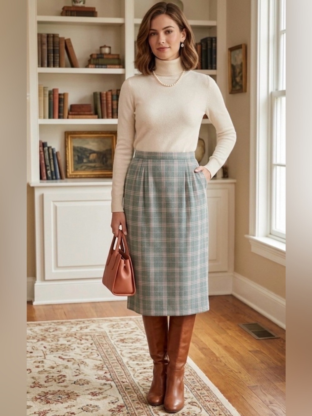 Pendleton Women’s Vintage 100% Virgin Wool Plaid Skirt size 12